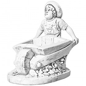 Вазон Мальчик с тачкой