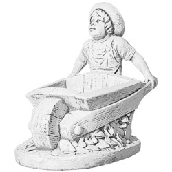 Вазон Мальчик с тачкой