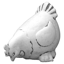 Скульптура Курица клюет зерно