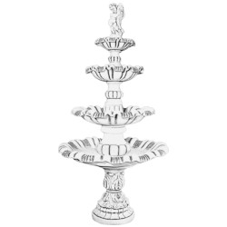 Фонтан скульптурный Мальчик с рыбкой, 4 чаши