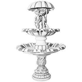 Фонтан скульптурный Дети под зонтом