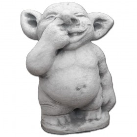 Фигурка большая Гном с пальцем в носу