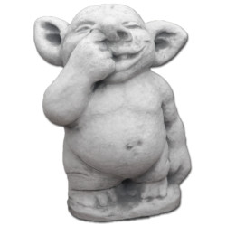 Фигурка большая Гном с пальцем в носу