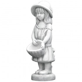 Скульптура современная Девочка с лукошком