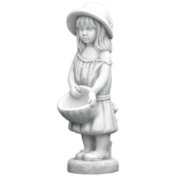 Скульптура современная Девочка с лукошком