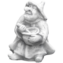 Скульптура Ведьма с котелком