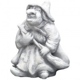 Скульптура Ведьма с метлой