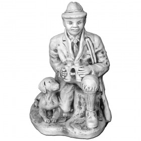 Скульптура Охотник с собакой