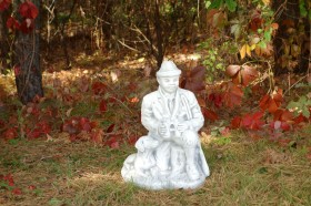 Скульптура Охотник с собакой