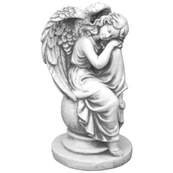 Скульптура Ангел девушка на шаре