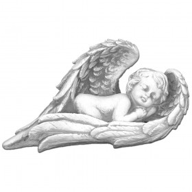 Скульптура Спящий ангелок с крылышками