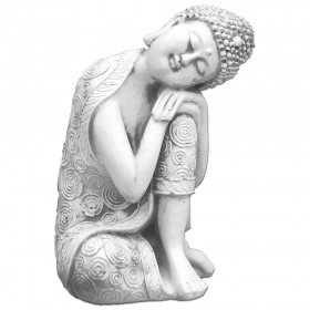 Скульптура Будда спит, склонив голову вправо