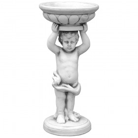Скульптура Мальчик с цветочным горшком
