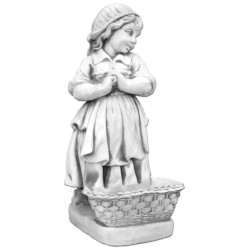 Скульптура Девочка с цветочным горшком