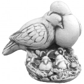 Скульптура декоративная Семейство голубей