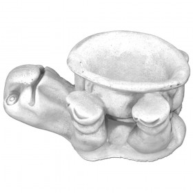 Скульптура  Черепашка с цветочным горшком