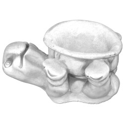 Скульптура  Черепашка с цветочным горшком