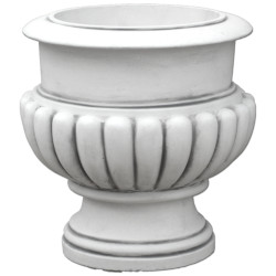 Вазон классический, круглый с рёбрами, на ножке
