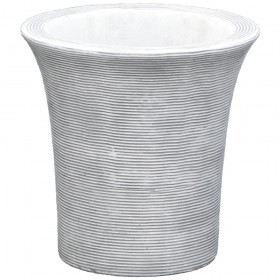 Вазон современный, круглый с расширением вверху