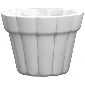 Вазон современный, круглый, ребристый