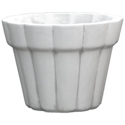 Вазон современный, круглый, ребристый