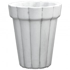 Вазон современный, круглый, ребристый