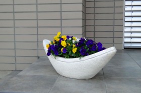 Вазон современный Лодочка