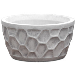 Вазон современный, круглый с сотами