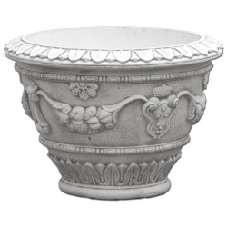 Вазон античный, круглый с орнаментом