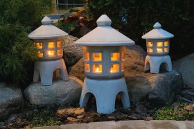 Фонарь японский круглый, малый