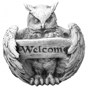 Скульптура Сова «WELCOME»