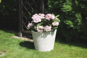 Вазон современный круглый