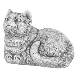 Скульптура  Кошка лежит
