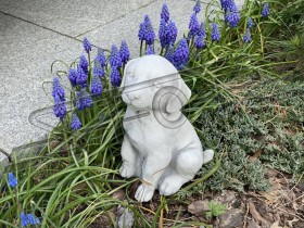 Скульптура декоративная Щенок сидит