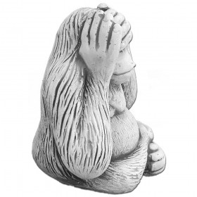 Скульптура  Орангутанг «Ничего не вижу»