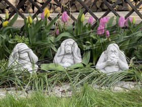 Скульптура  Орангутанг «Ничего не скажу»