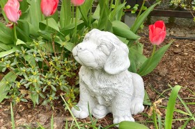 Скульптура  Щенок сидит