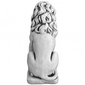 Скульптура  Лев со щитом сидит правый