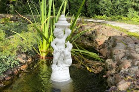 Скульптура Мальчик с собакой