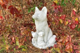 Скульптура Лиса с лисятами