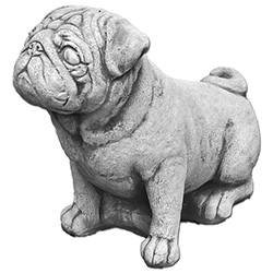 Скульптура Мопс сидит