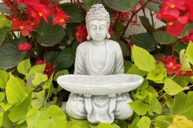 Скульптура Будда с подносом