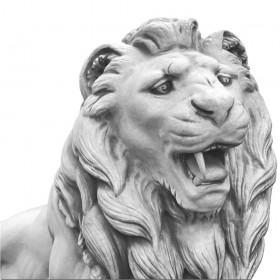 Скульптура Лев стоит, правый