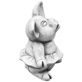 Скульптура декоративная Поросенок в юбочке,