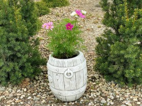 Вазон декоративный Бочонок