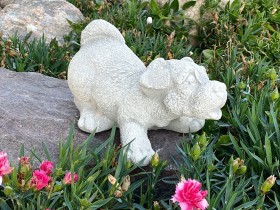 Скульптура Щенок играет