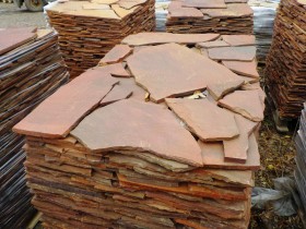 Песчаник, терракотовый 25-35 мм