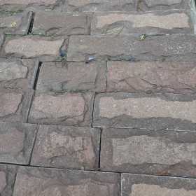 Плитка из Лемезита с подколом, терракотовая, ширина 100 мм, длина 200 мм