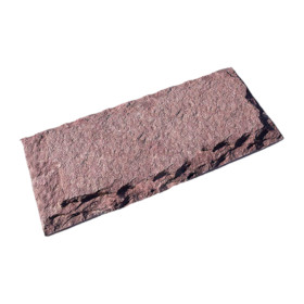 Плитка из Лемезита с подколом, терракотовая, ширина 100 мм, длина 200 мм