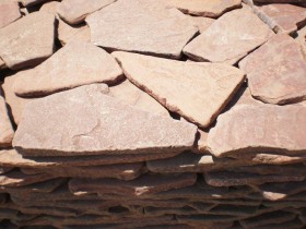 Галтованный Песчаник, терракотовый 30 мм